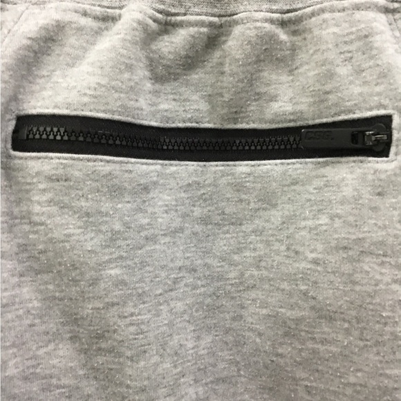 Grey Shorts for Boys with Black Zipper and Drawstring - Picture 3 of 4